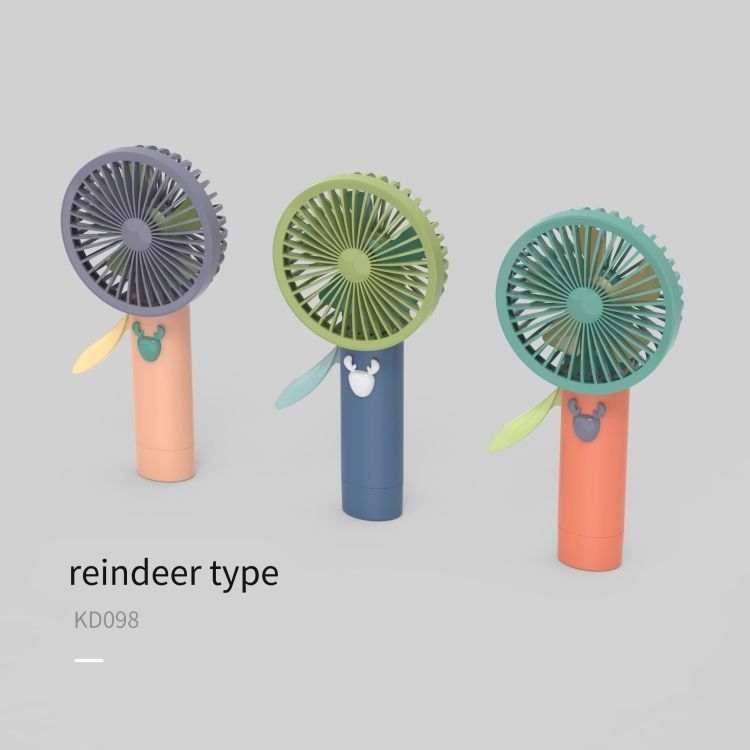Hand Pressed Handheld Children Small Fan Deer