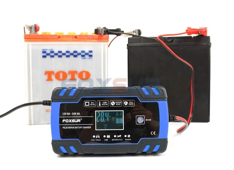 12V 24V Smart Car Battery Charger 60AH 100AH 120AH 150Ah Battery Charger Motorclcle Battery Charger