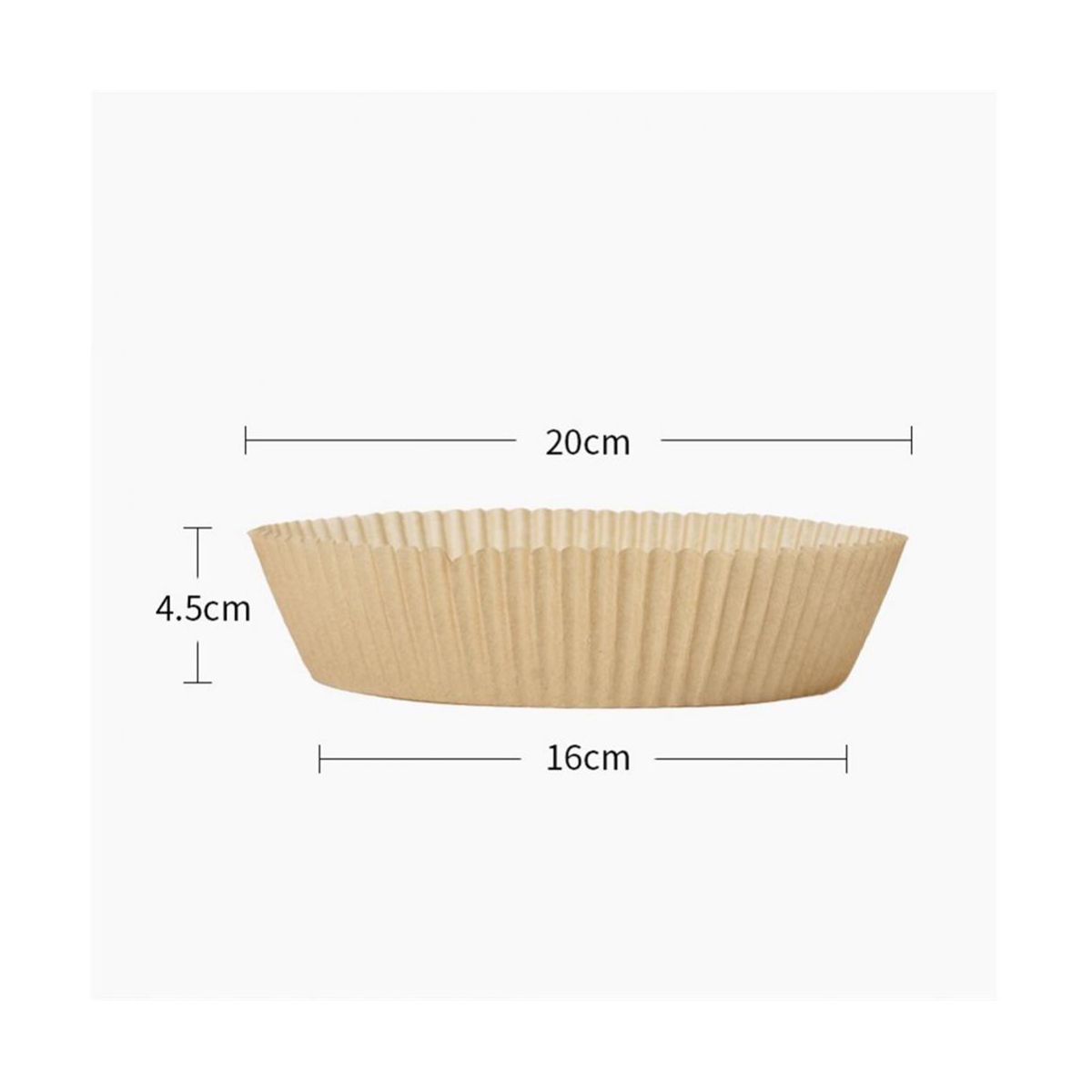 100PCS AirFryer Paper Disposable Non-Stick Round Oven Pan Oil-Proof Household BBQ Plate Liner Kitchen Baking Accessories