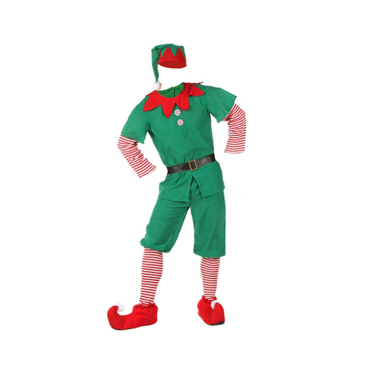 Adult Kids Family Christmas Costume Elf Christmas Costumes Outfit Suit Santa Elf Costume Funny Cosplay Party 160CM