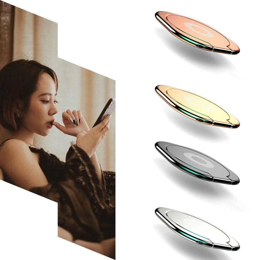 Finger Ring Holder 360 Degree Mobile Phone Smartphone Finger Stand Holder-silver