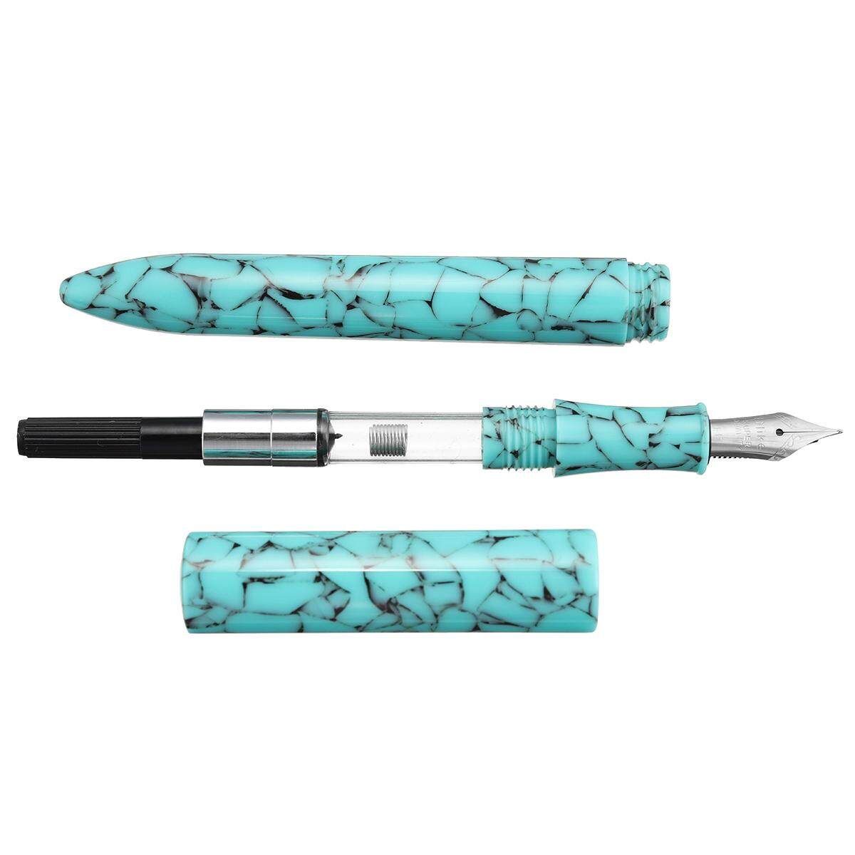 DELIKE Brand Resin Blue Material Fountain Pen Calligraphy Nib EF Write Stupid