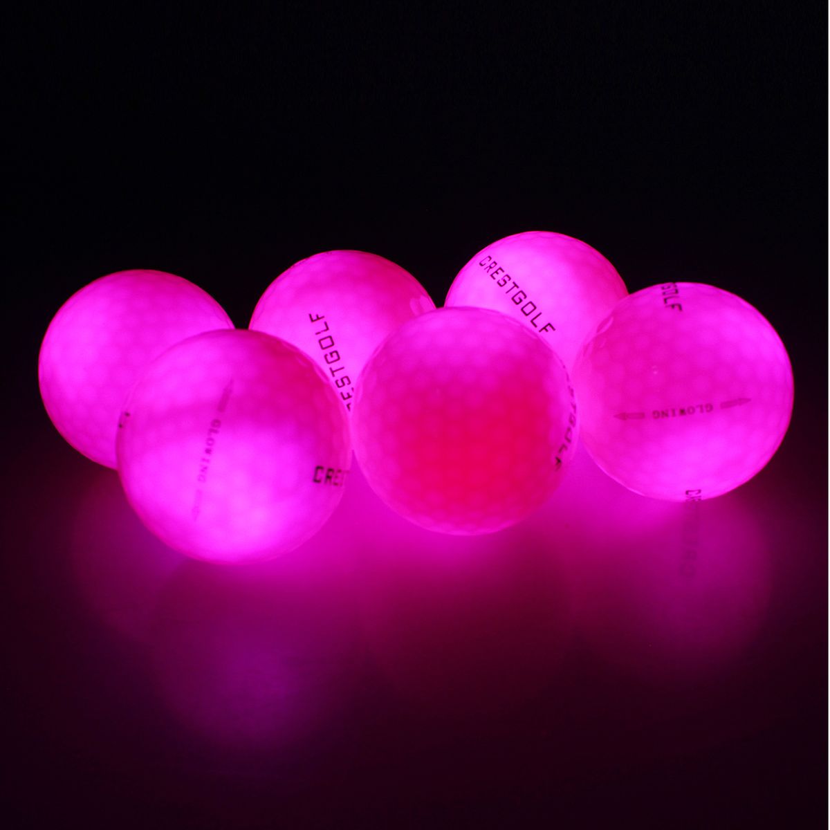 Crestgolf Waterproof Led Golf Balls 4 Pcs/pack For Night