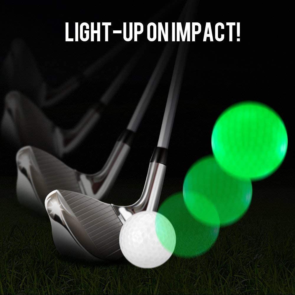 Crestgolf Waterproof Led Golf Balls 4 Pcs/pack For Night
