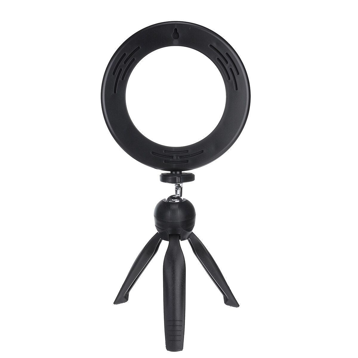7inch 10X Magnifying Cosmetic Mirror Wall Mounted Adjustable LED Light Makeup Lamp 26cm Ring Light+Tripod