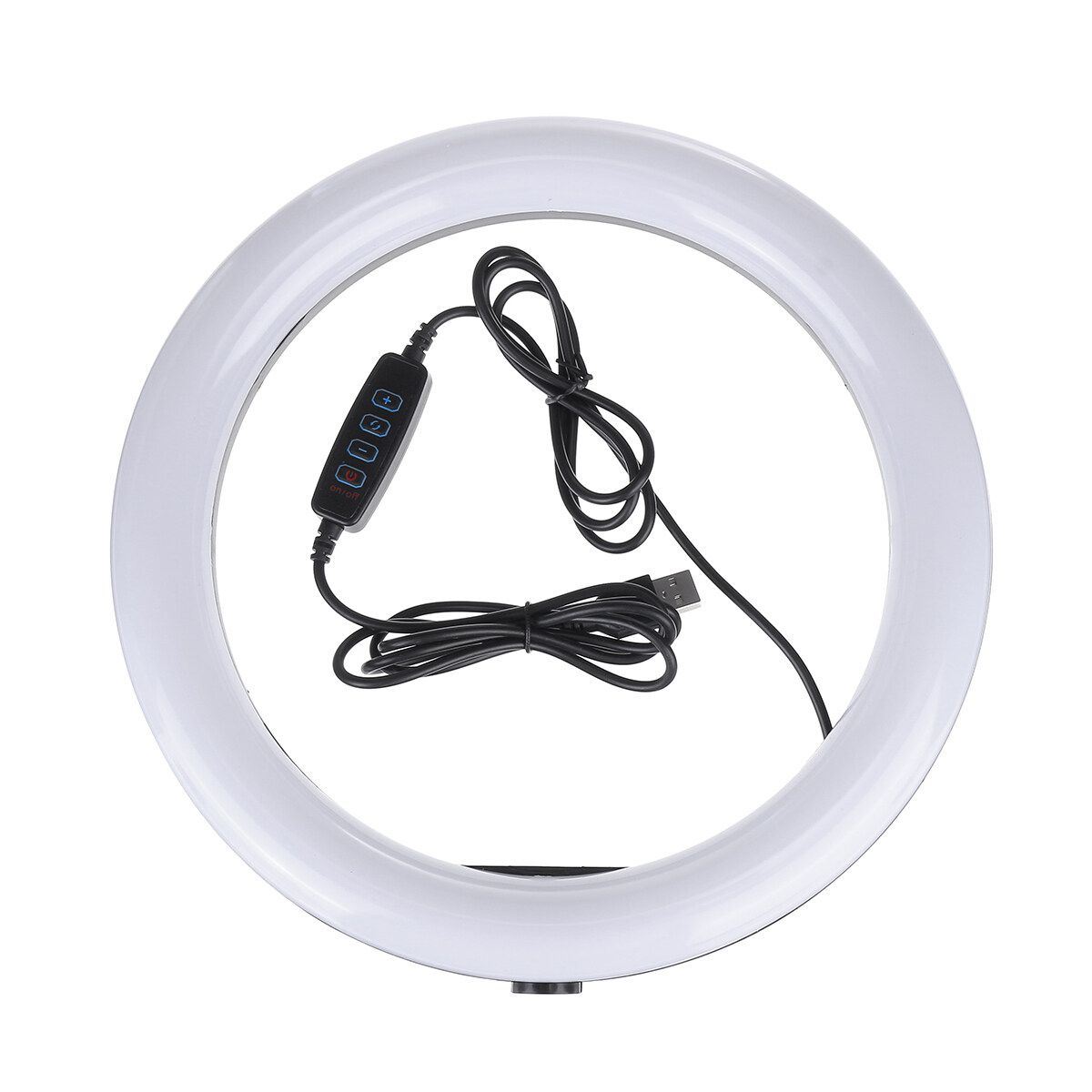 7inch 10X Magnifying Cosmetic Mirror Wall Mounted Adjustable LED Light Makeup Lamp 26cm Ring Light+Tripod