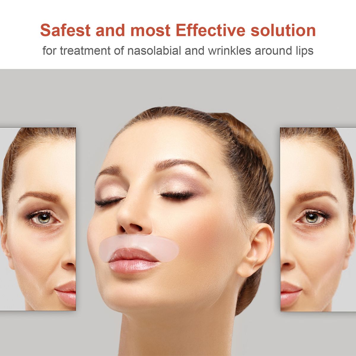 6pcs/set Reusable Silicone Wrinkle Removal Sticker Face