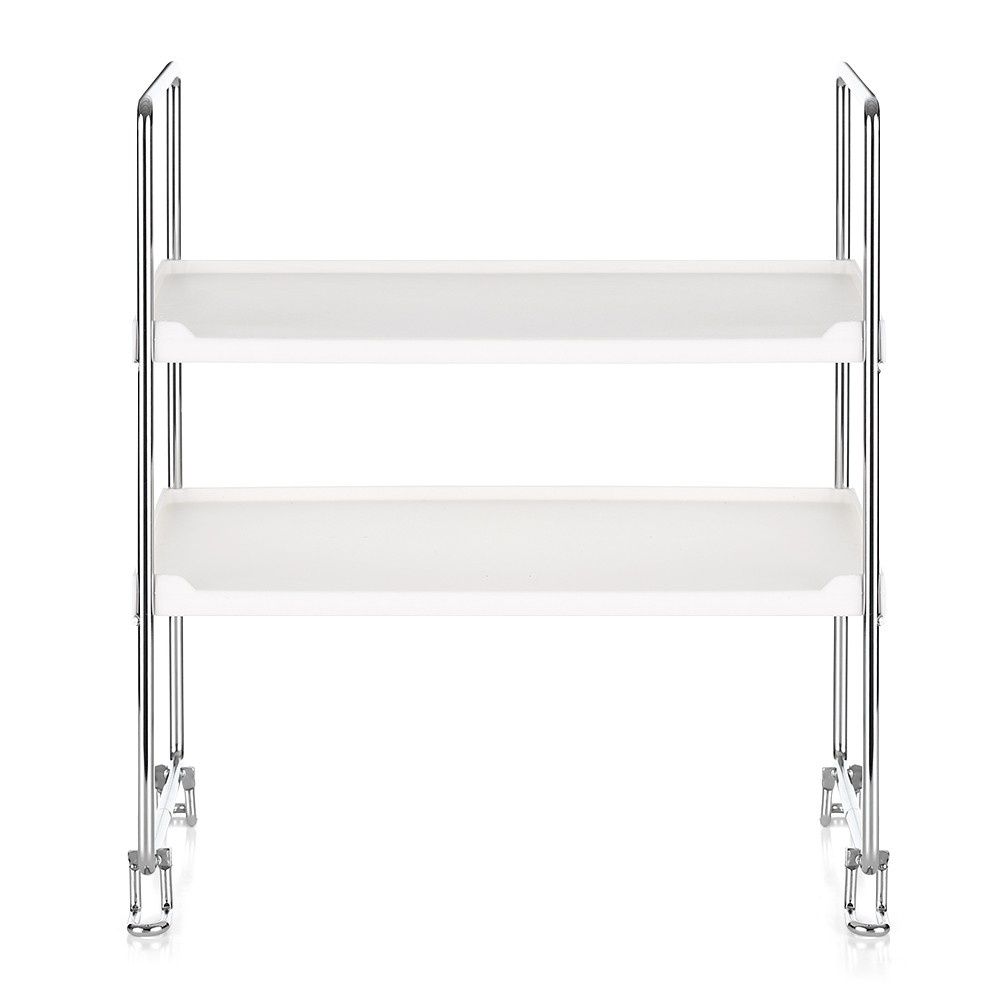 2-Tier Freestanding Stackable Organizer Shelf