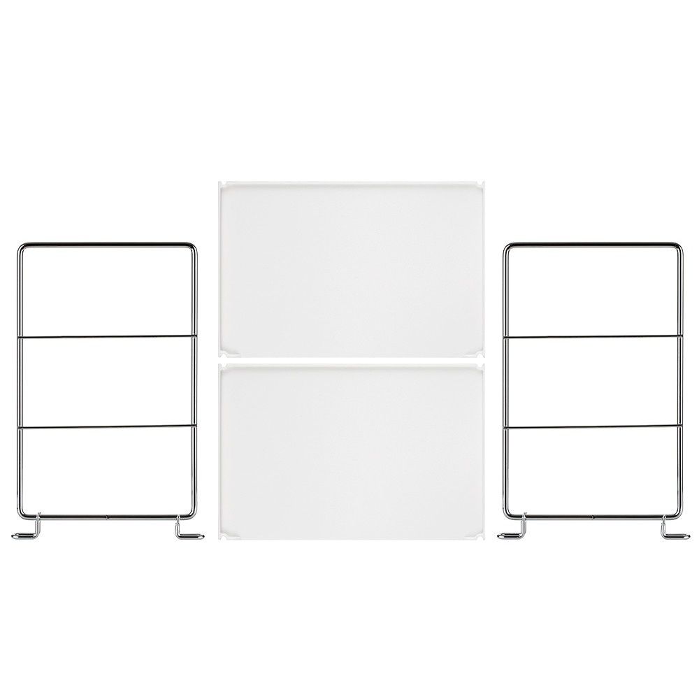 2-Tier Freestanding Stackable Organizer Shelf