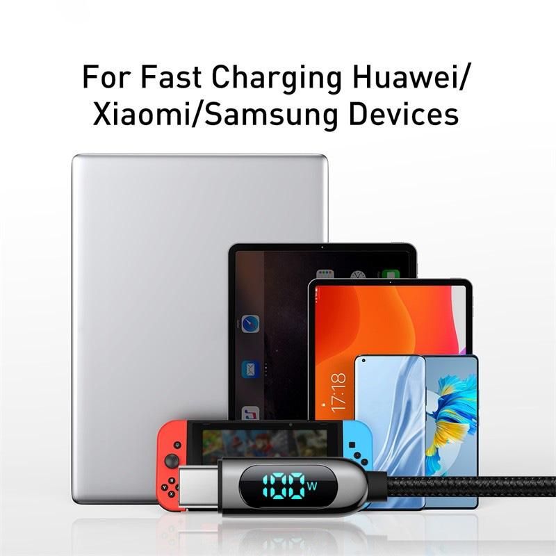 Baseus USB C Type Mobile Phone Charging Cable, Data Wire, MacBook, Xiaomi, For Samsung, PD100W