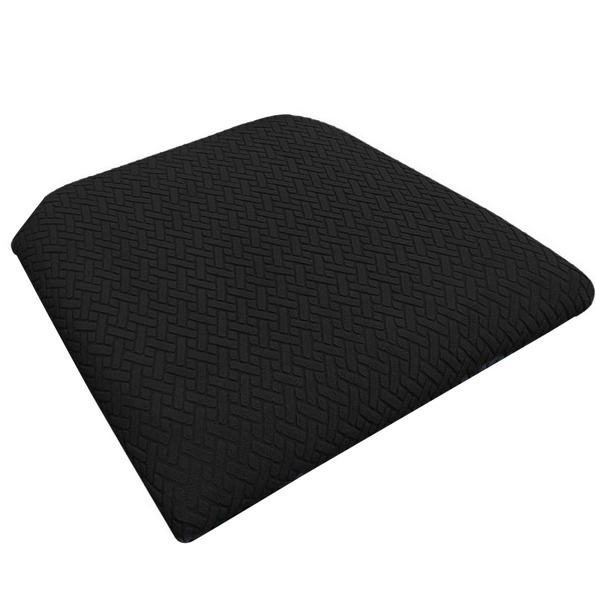 Chair Seat Protector Upholstered Chair Cushion Cover Banquet Decoration Black