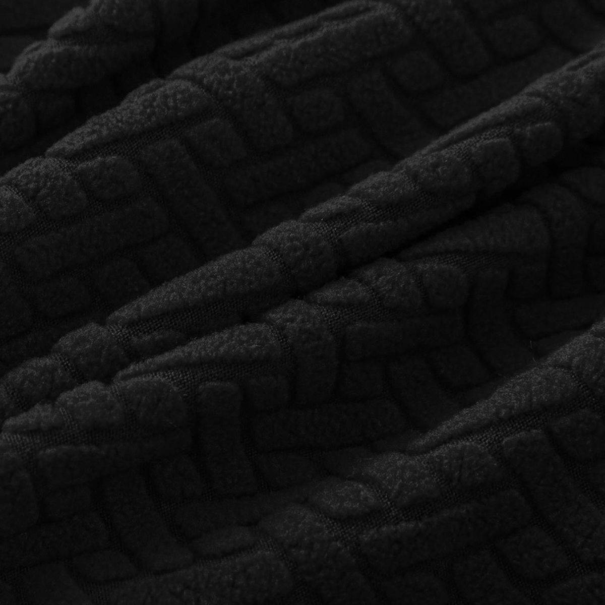 Chair Seat Protector Upholstered Chair Cushion Cover Banquet Decoration Black