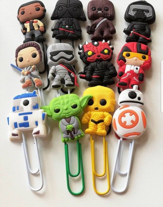 8pcs Captain Underpants Cute Bookmarks Paper Clips For For