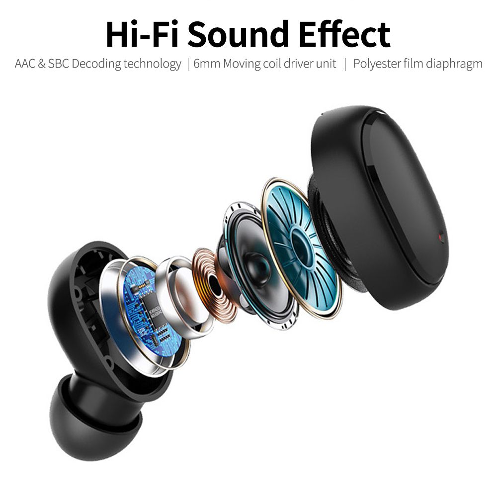 Wireless BT 5.0 Earbuds In-Ear Sports Earbuds Lightweight