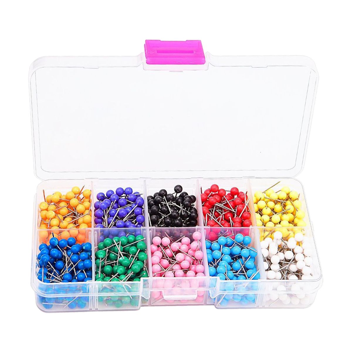 600x Map Push Pins 10 Colors Thumb Tacks Map Tacks