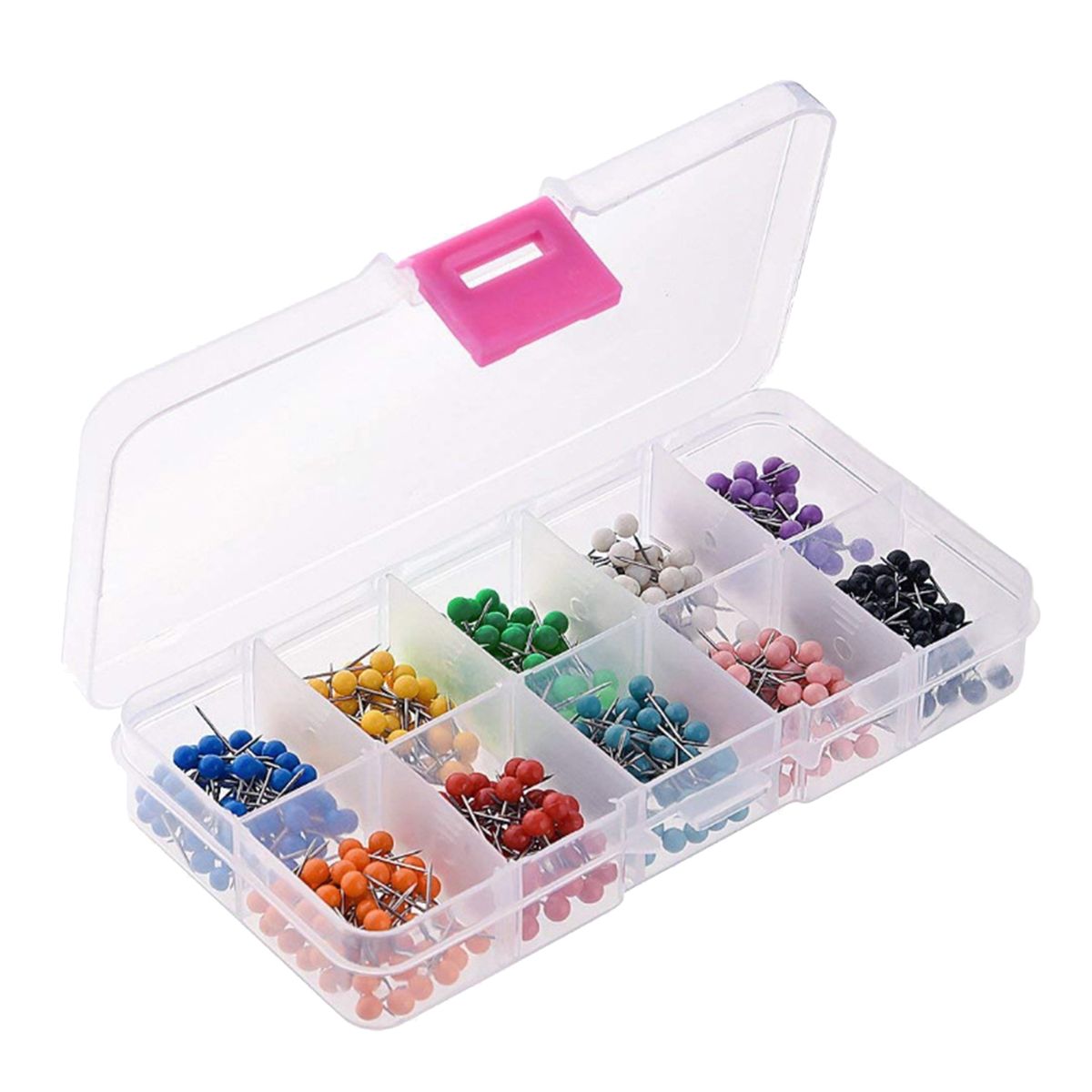 600x Map Push Pins 10 Colors Thumb Tacks Map Tacks