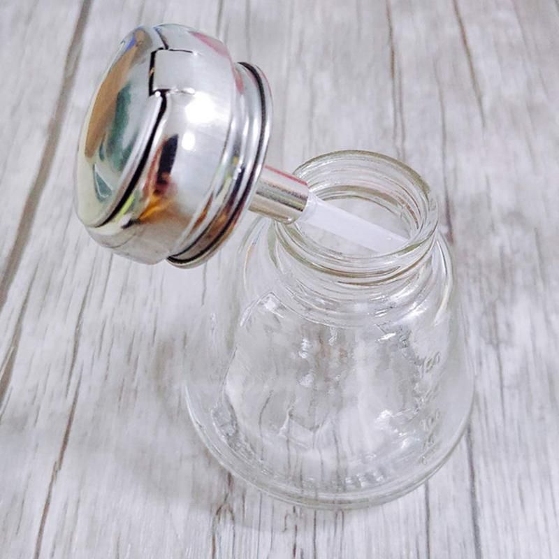 Empty  Pump Dispenser Glass Push Down Press