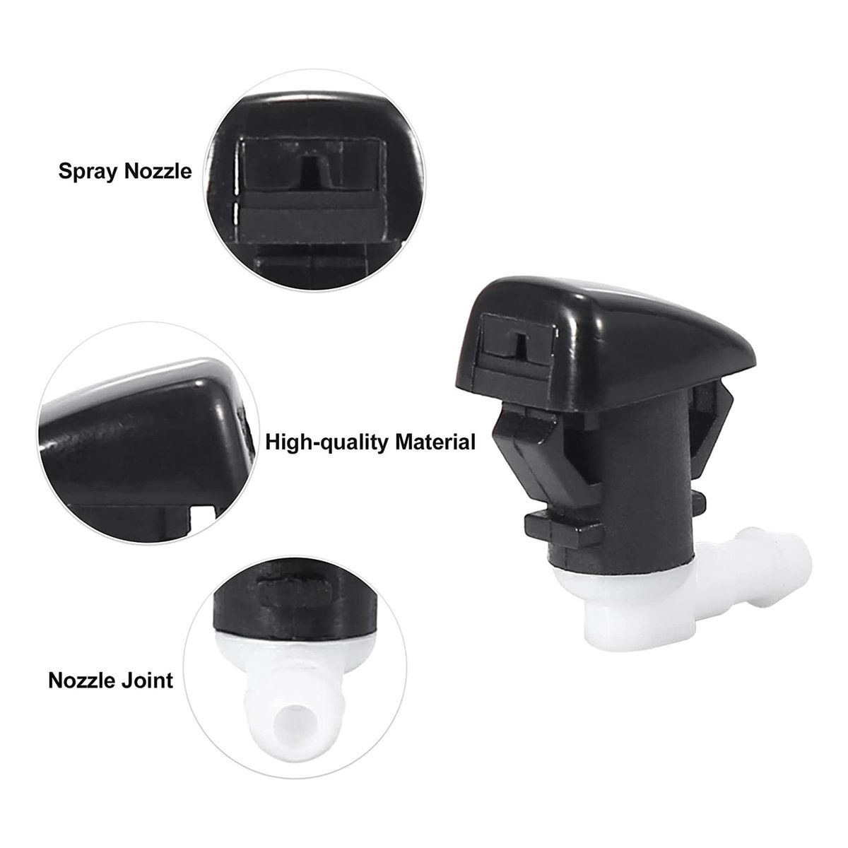 2 PCS Front Windshield Wiper Nozzles 68269108AA 5182367AA for Durango 2011-2021