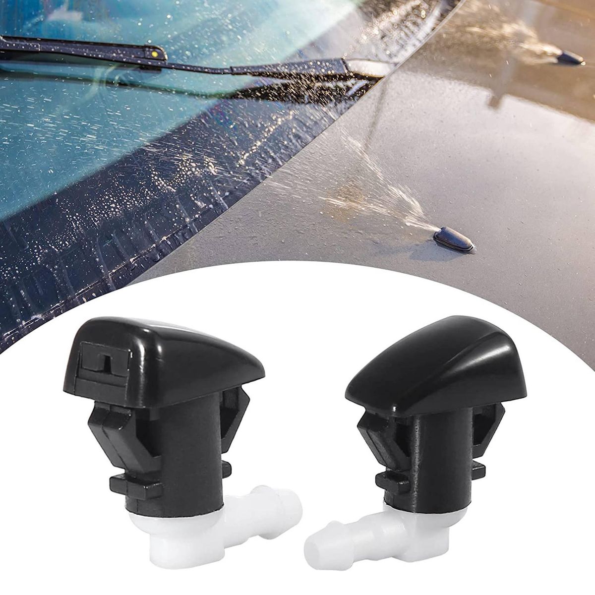 2 PCS Front Windshield Wiper Nozzles 68269108AA 5182367AA for Durango 2011-2021