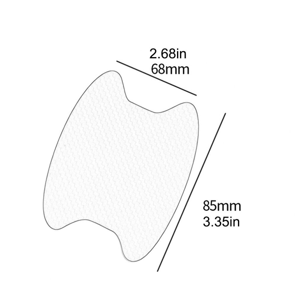 Car Door Bowl Protection Sticker Carbon Fiber Universal Door Handle Sticker