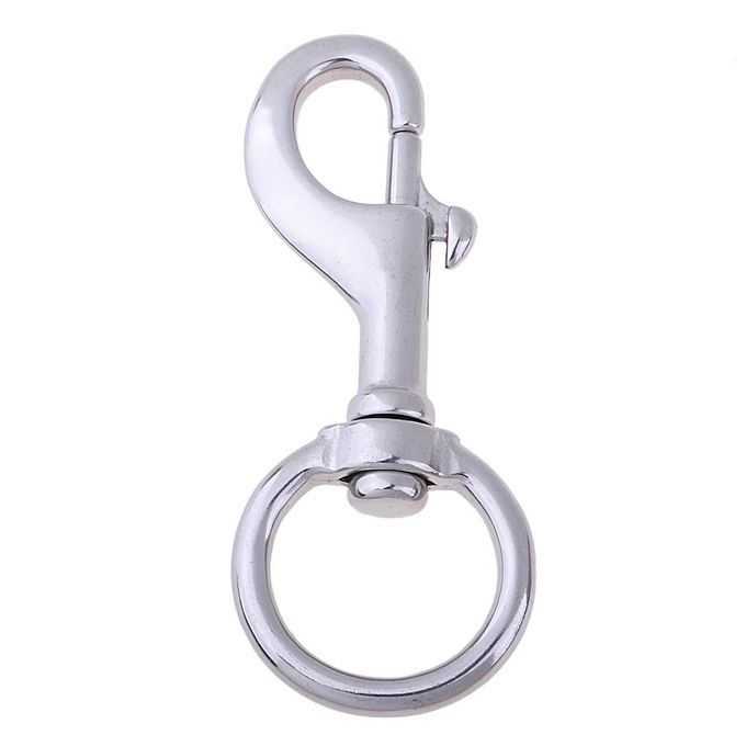5PCs 120MM Stainless Swivel Eye Bolt Snap Hook Key Ring Leash Flag