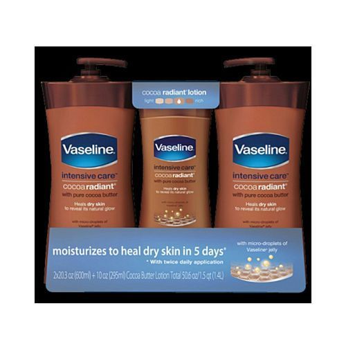 Intensive Care Body Lotion (Cocoa Radiant) Pack Of 2 Plus Bonus 10oz Lotion
