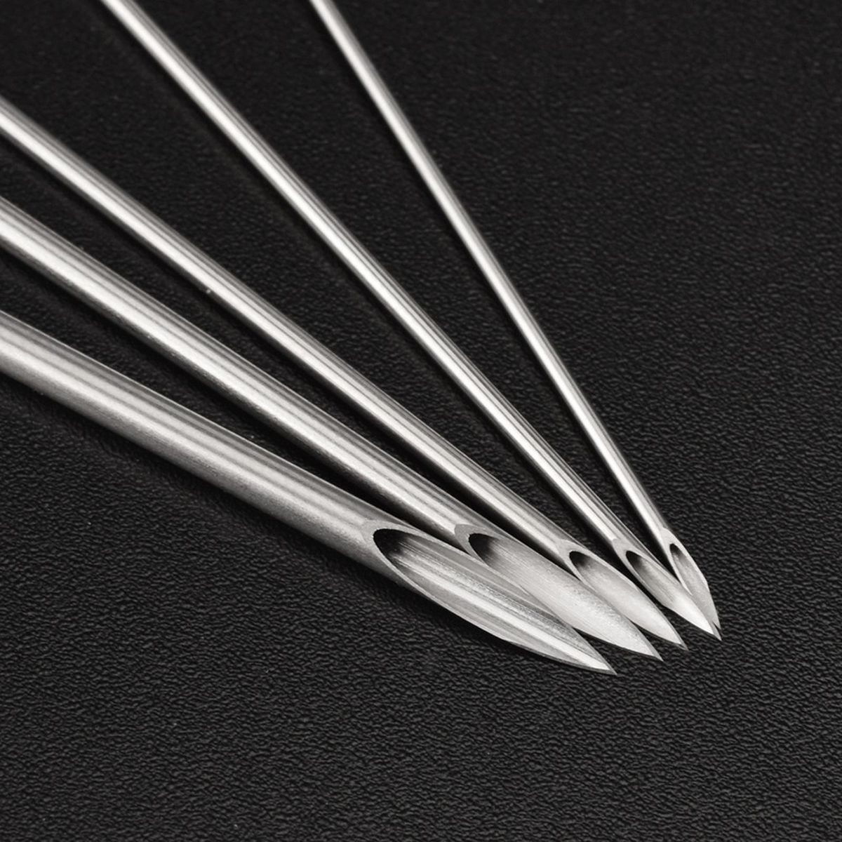100Pcs Disposable Piercing Needle Stainless Steel Sterile Body Piercing Needles Tat too Accessories Ear Nose Piercing Needles 12/14/16/18/20G