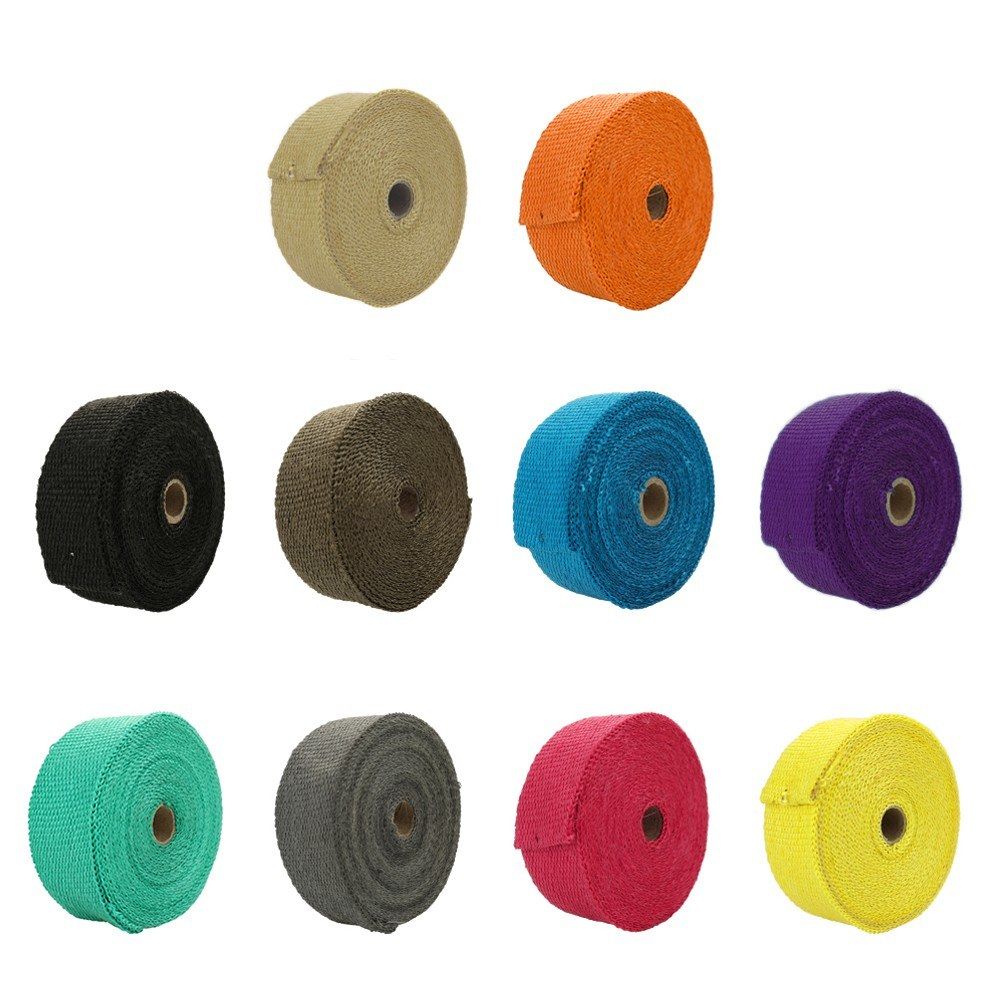 0.5/1/3/5m Fiberglass Heat Exhaust Wrap Roll Motorcycle Car