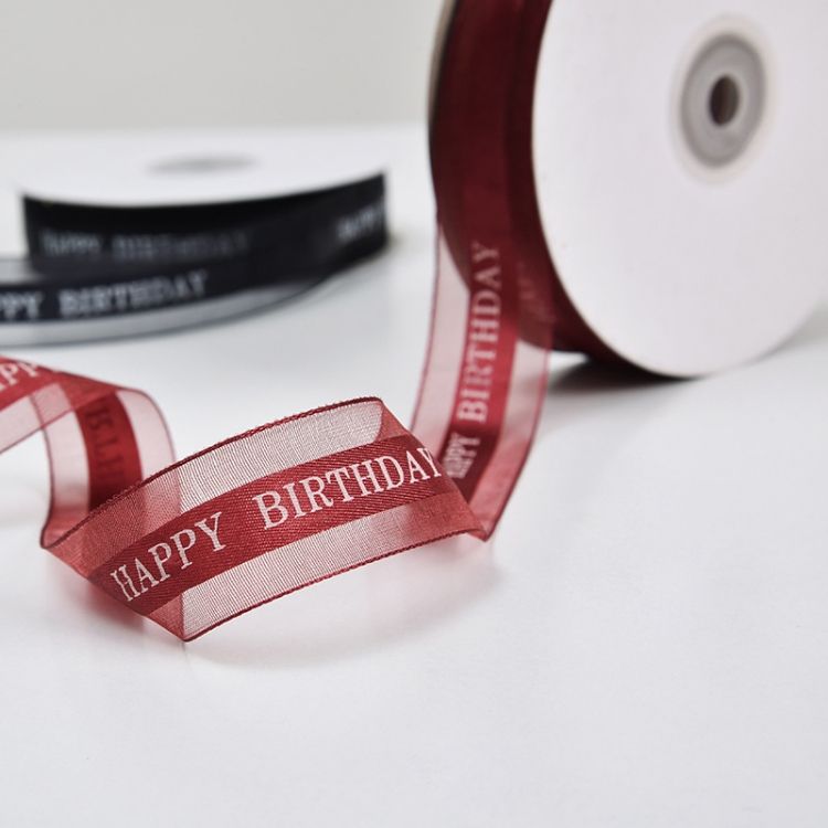 English Letter Colored Printed Ribbons