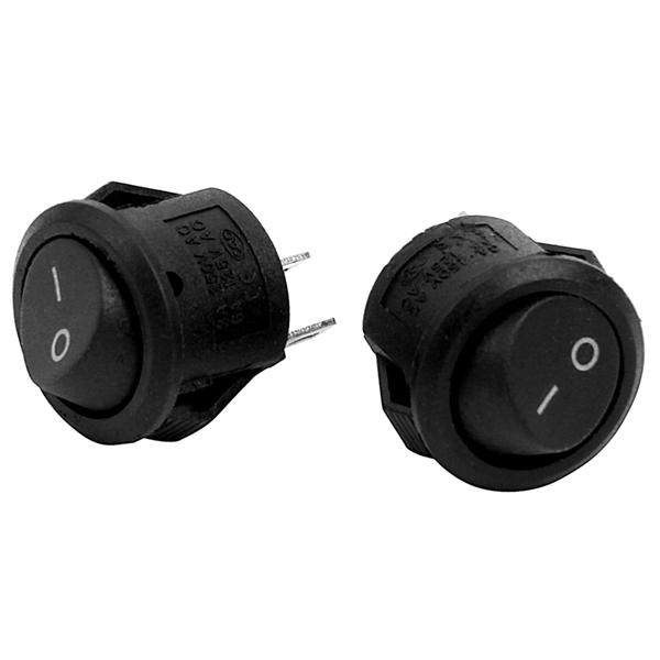 2x On/Off Latching Press Buttons Rocker for Car Auto Boat bl