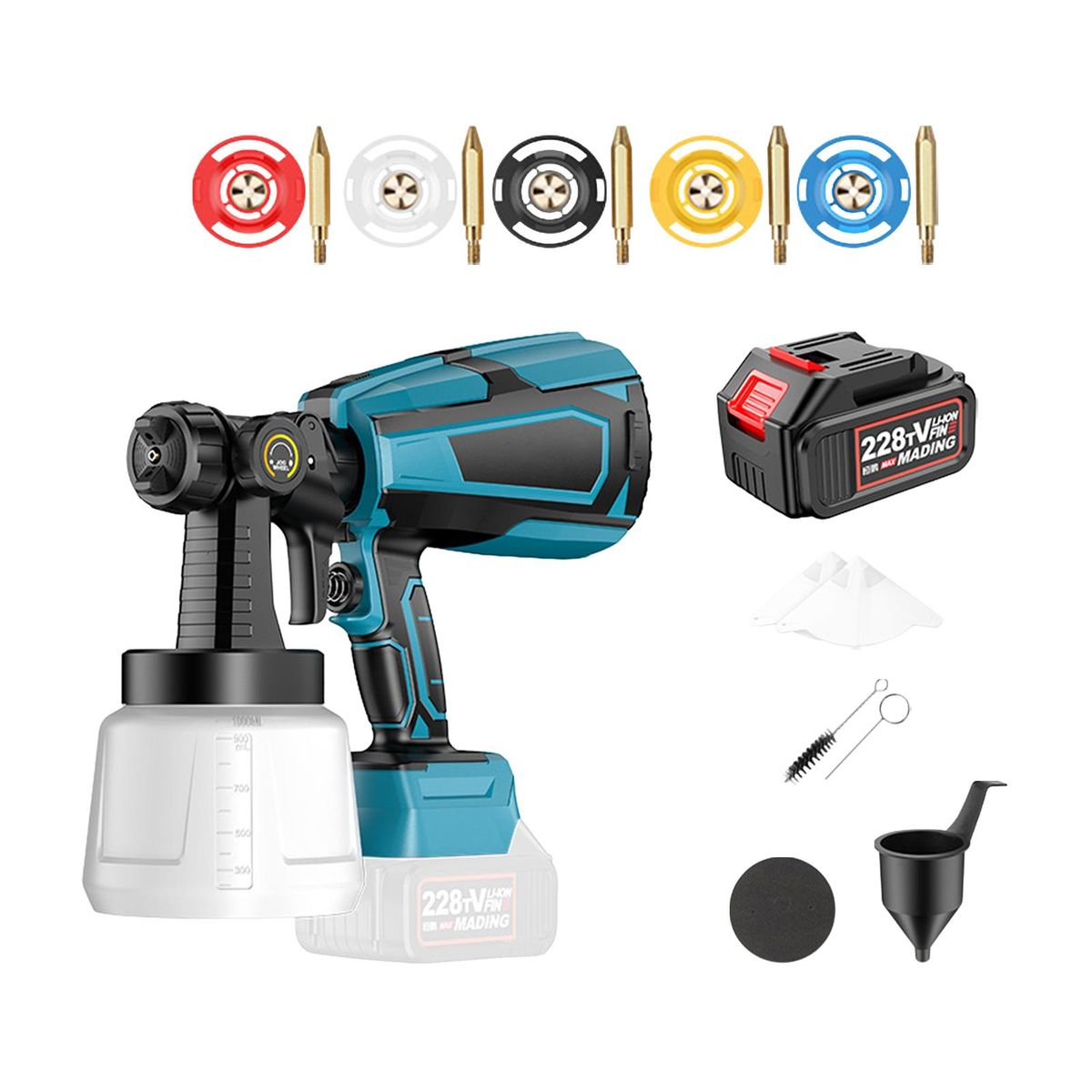 Paint Sprayer Cordless 1000ml Electric Paint Sprayer Style