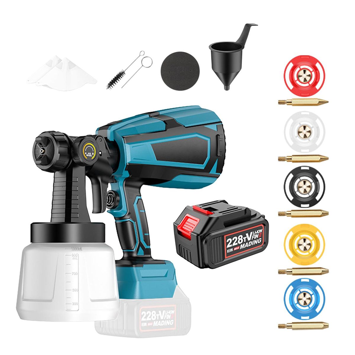Paint Sprayer Cordless 1000ml Electric Paint Sprayer Style