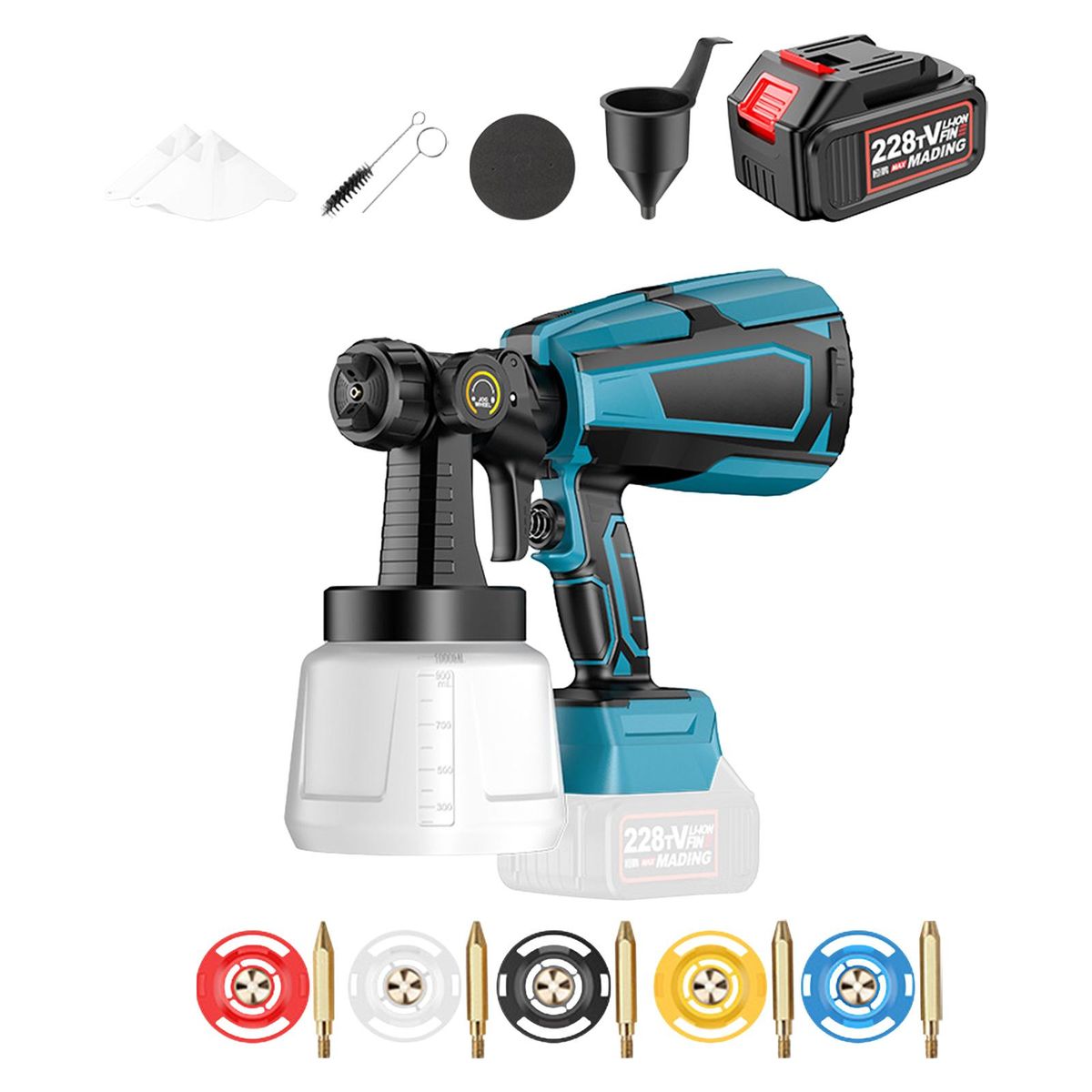 Paint Sprayer Cordless 1000ml Electric Paint Sprayer Style