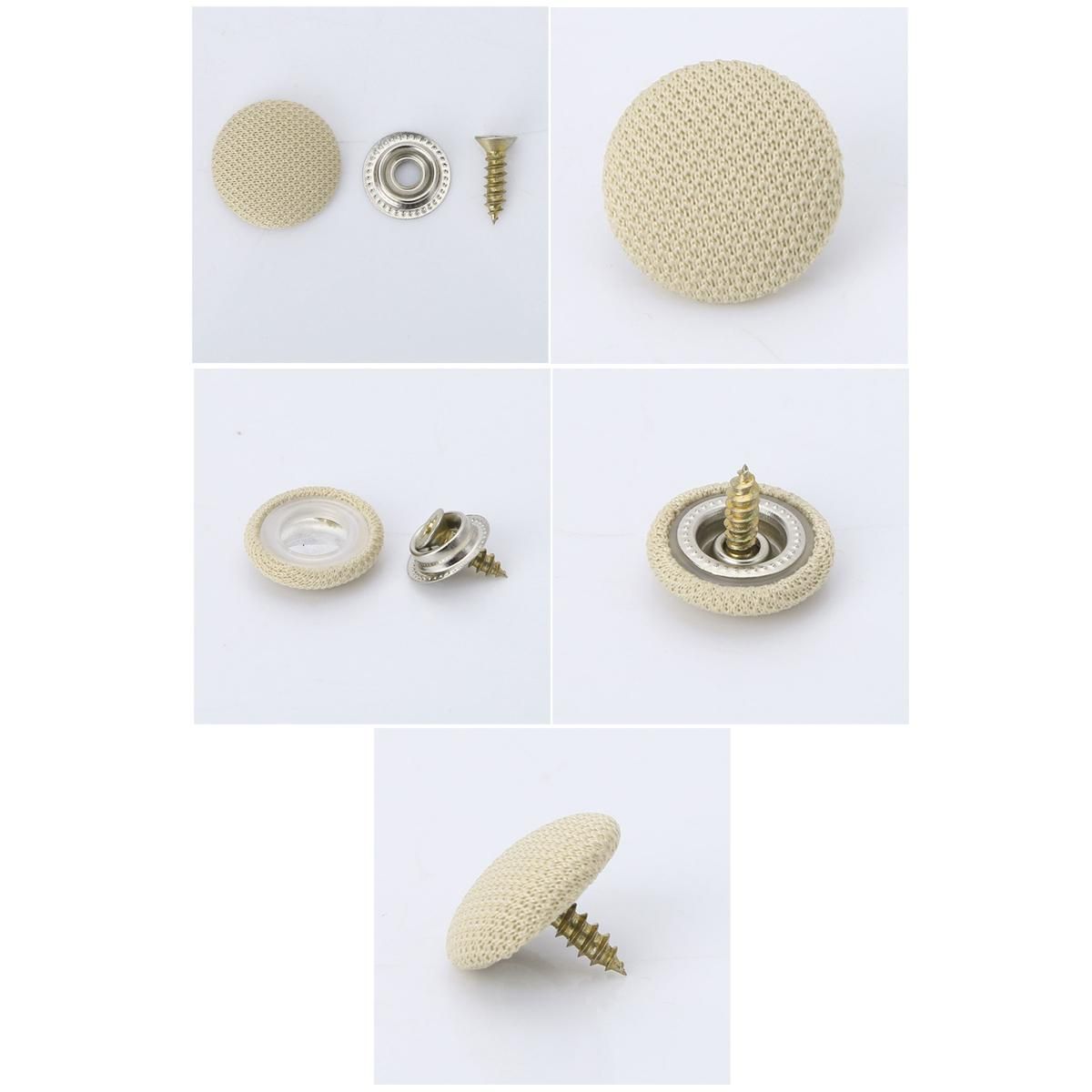 30Pcs Car Ceiling Cloth Fixing Screw Car Roof Fixed Buckle Snap Rivets Retainer Automotive Headliner Repair on Beige