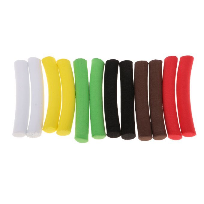 12x Carp  Foam Stick 50mm Cylinder Float DIY Zig Multicolor