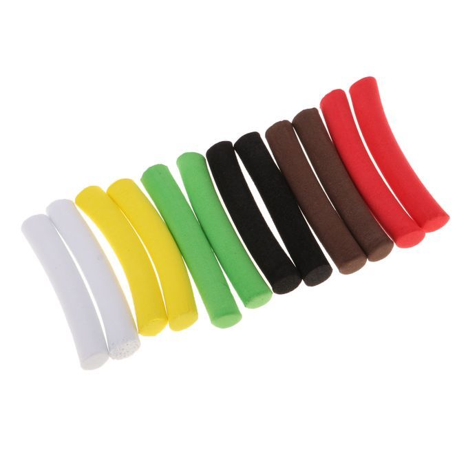12x Carp  Foam Stick 50mm Cylinder Float DIY Zig Multicolor