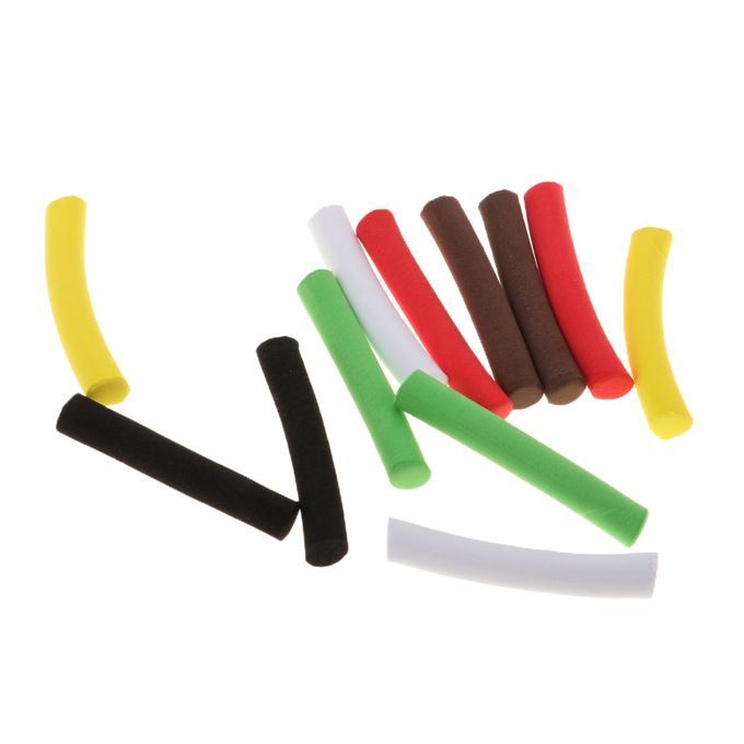 12x Carp  Foam Stick 50mm Cylinder Float DIY Zig Multicolor