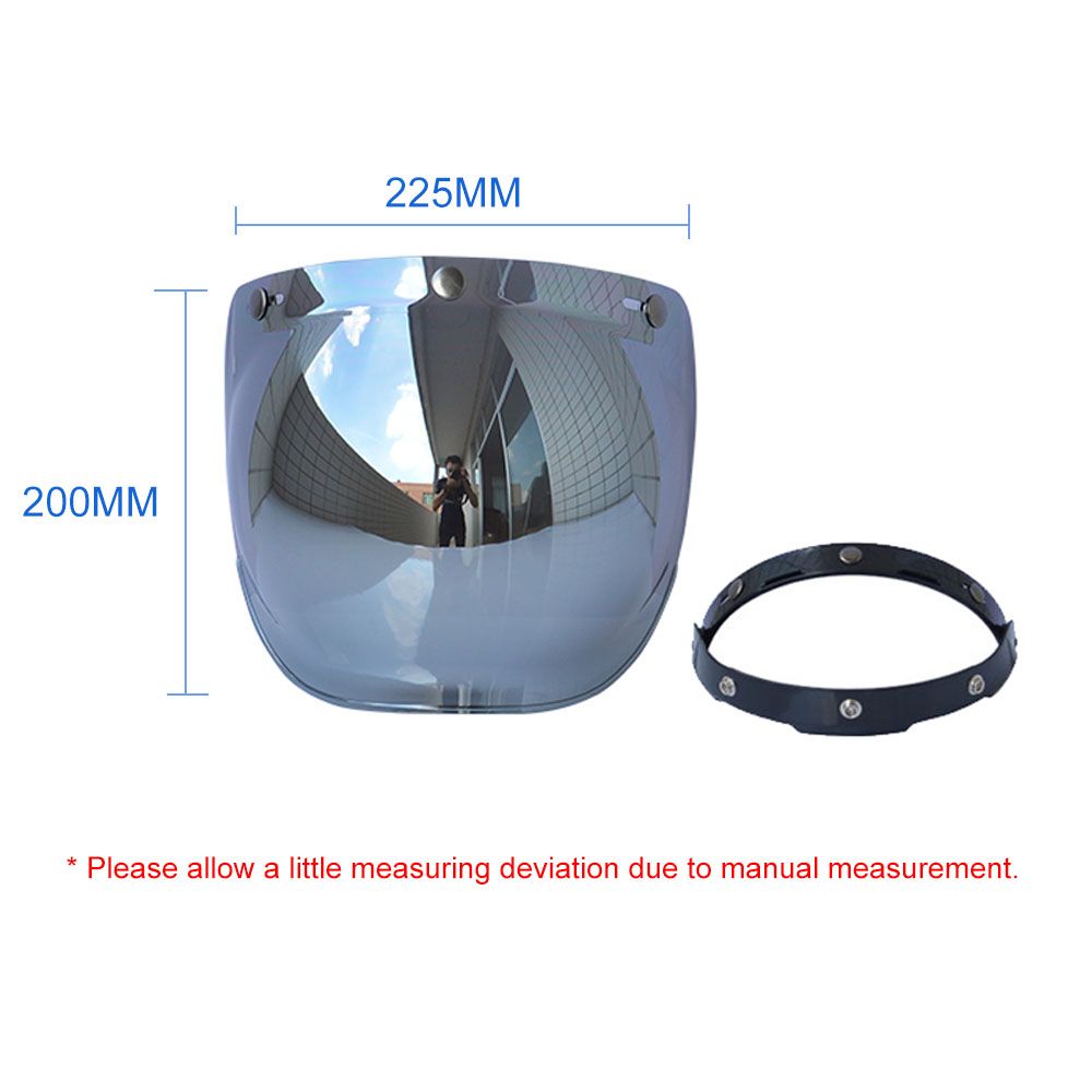 Motorcycle Anti-UV Anti-Scratch Helmets Lens Retro Bubble