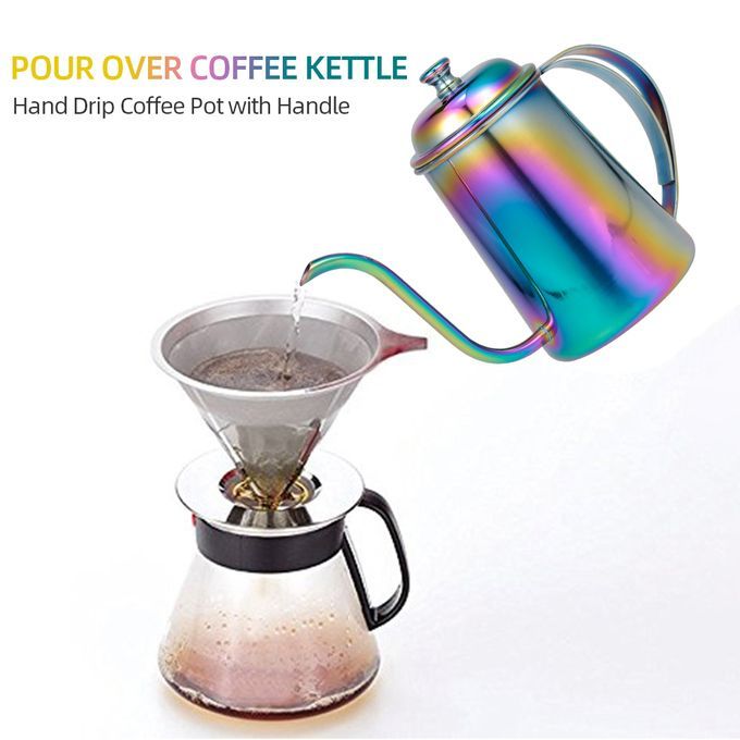 Pour Over Coffee Kettle Hand Drip Coffee Pot With Handle For