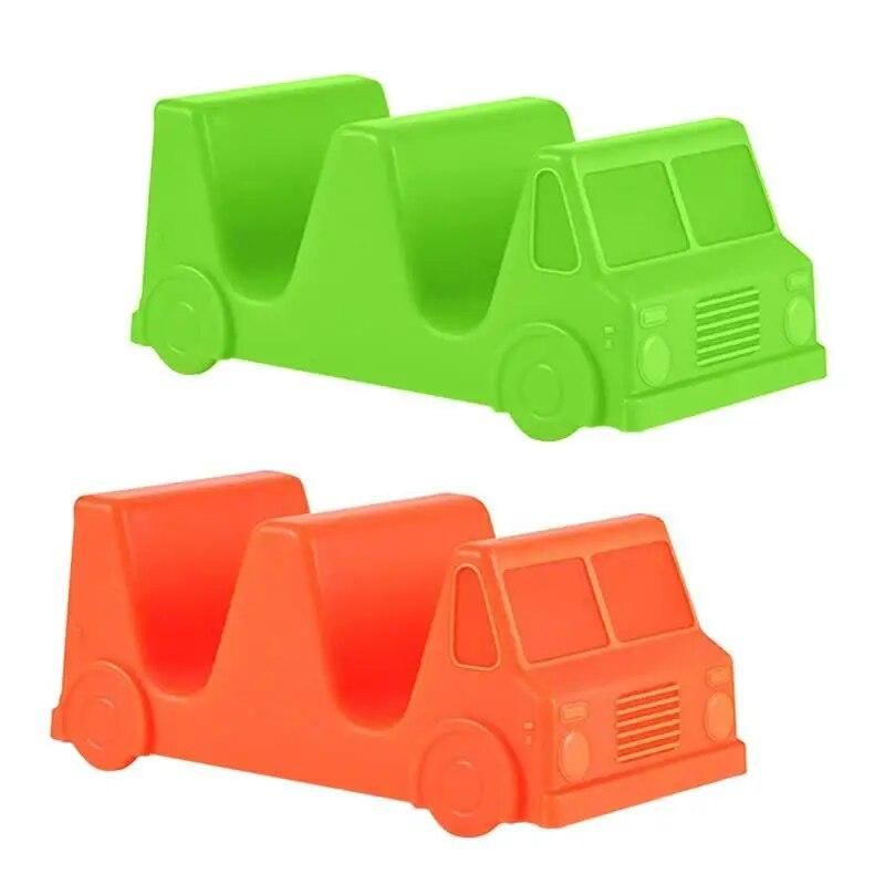 2pcs Convenient Chic Plastic Taco Holder Stand Tray Rack Oven Dishwasher Safe Restaurant Hot Grill Baking Supplies Bakeware