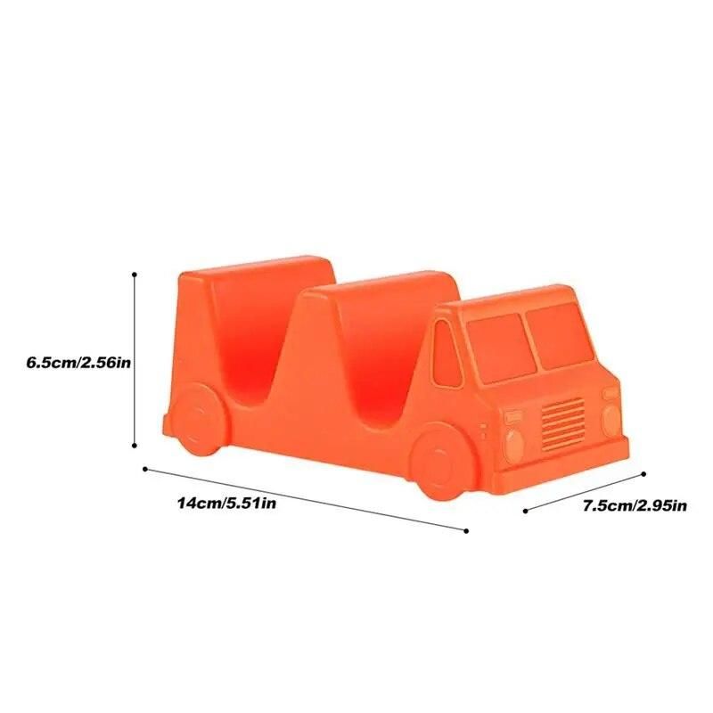 2pcs Convenient Chic Plastic Taco Holder Stand Tray Rack Oven Dishwasher Safe Restaurant Hot Grill Baking Supplies Bakeware