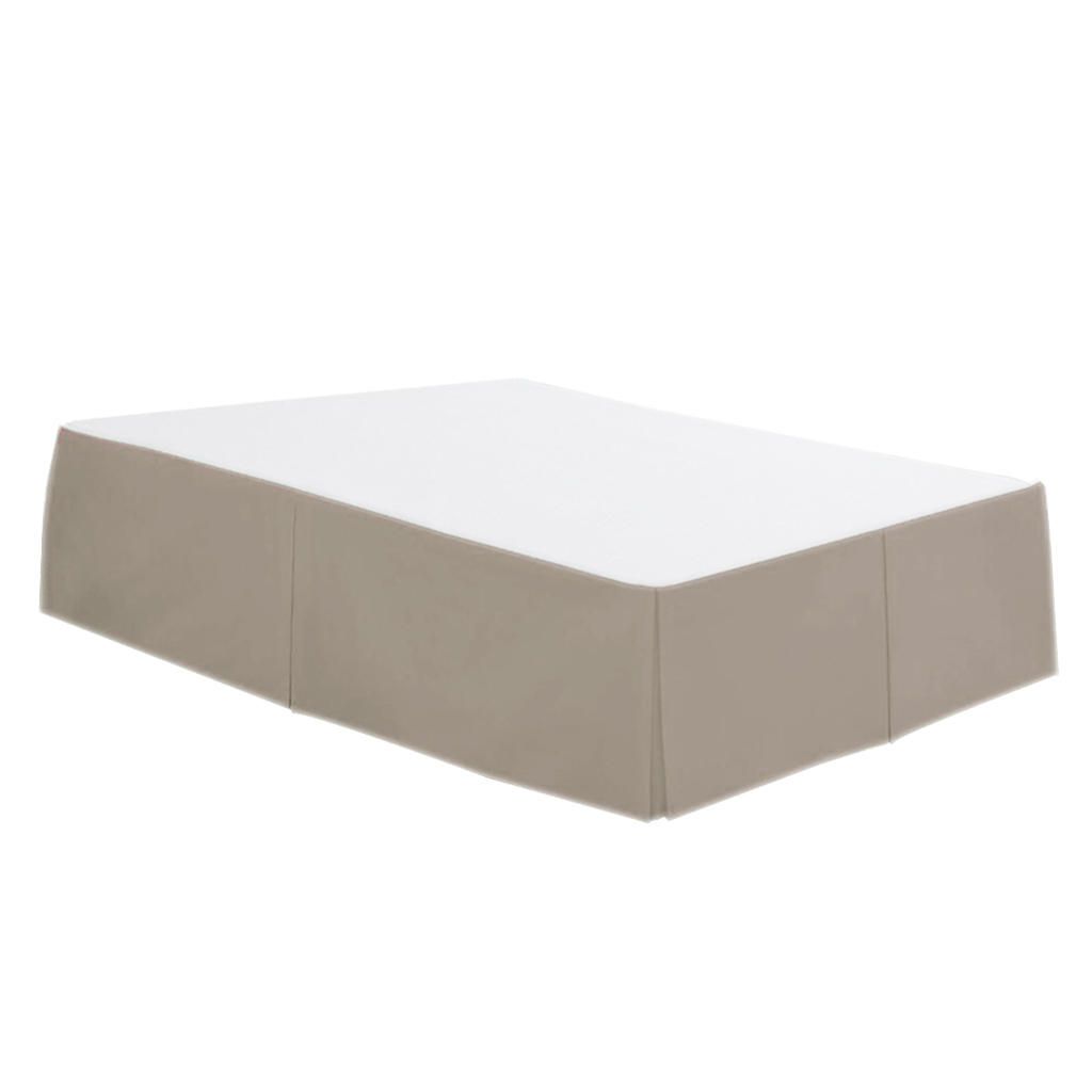 Solid  Pleated Bed Skirt  Wrinkle & Fade Khaki _Full