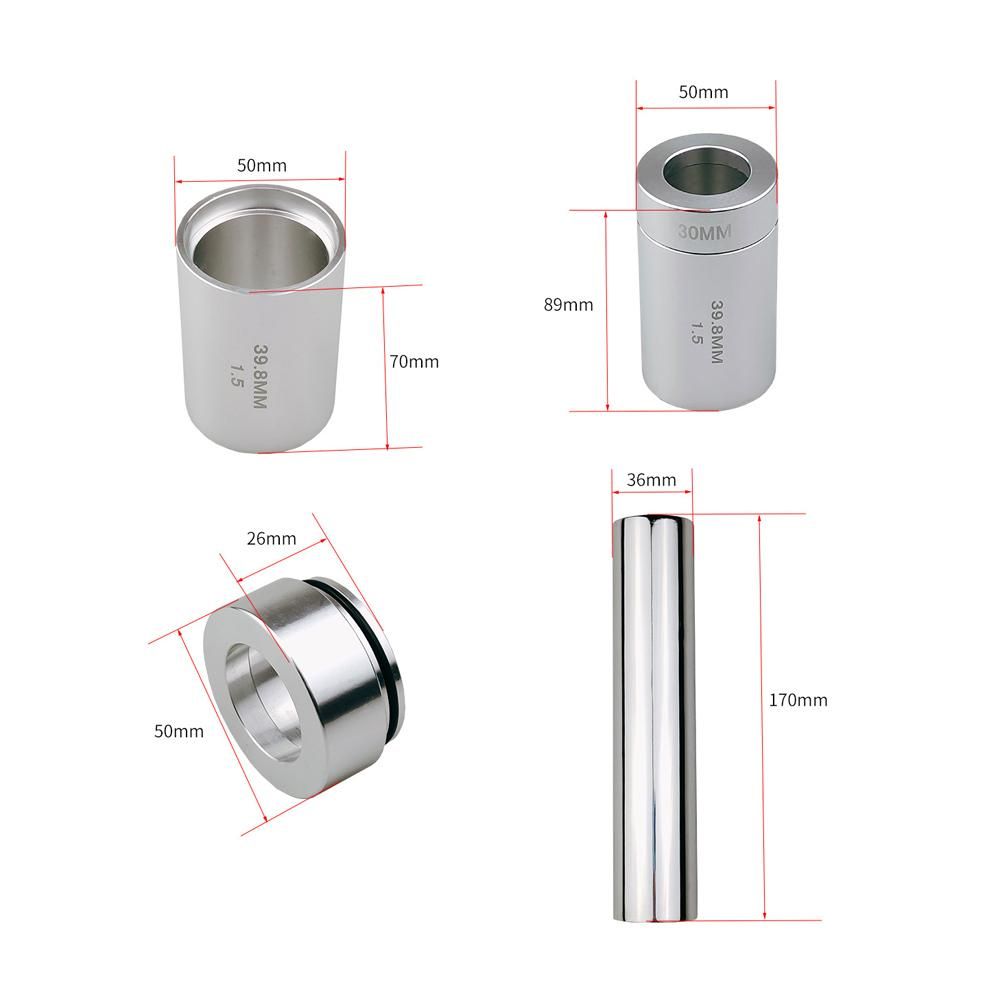 Bicycle Front Fork Crown Installation Tool Set Bike Headset Race Tool AntiSlip Setting System Extension for 28.6mm 1.5in 1.25in Bicycle Front Fork