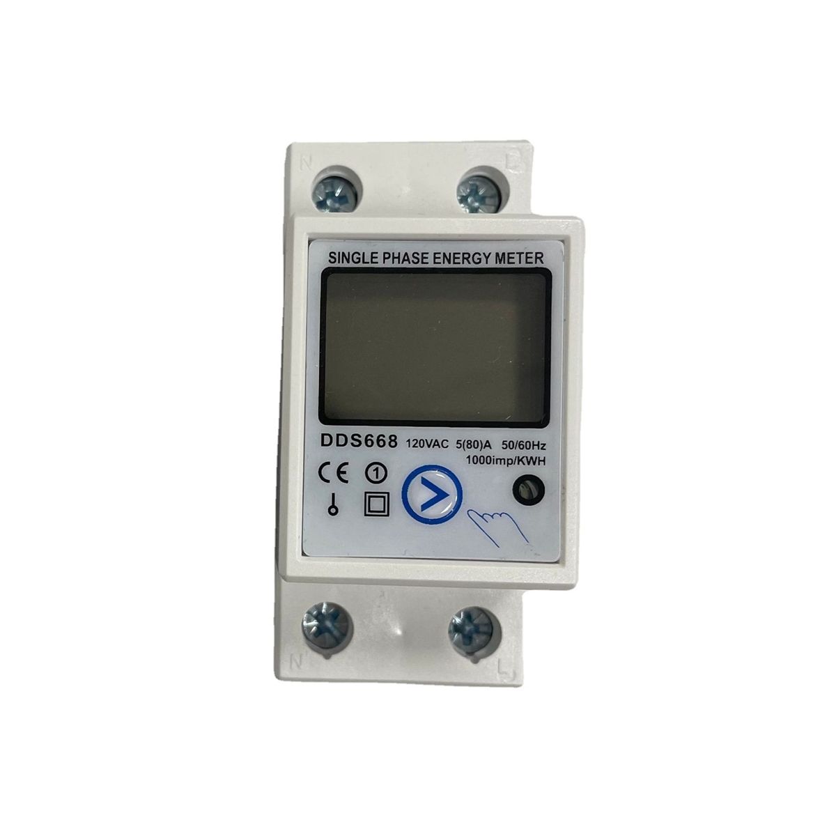 Din Rail Digital Single Phase Reset Zero Energy Meter KWh Voltage Current Power Consumption Meter Wattmeter 120V AC