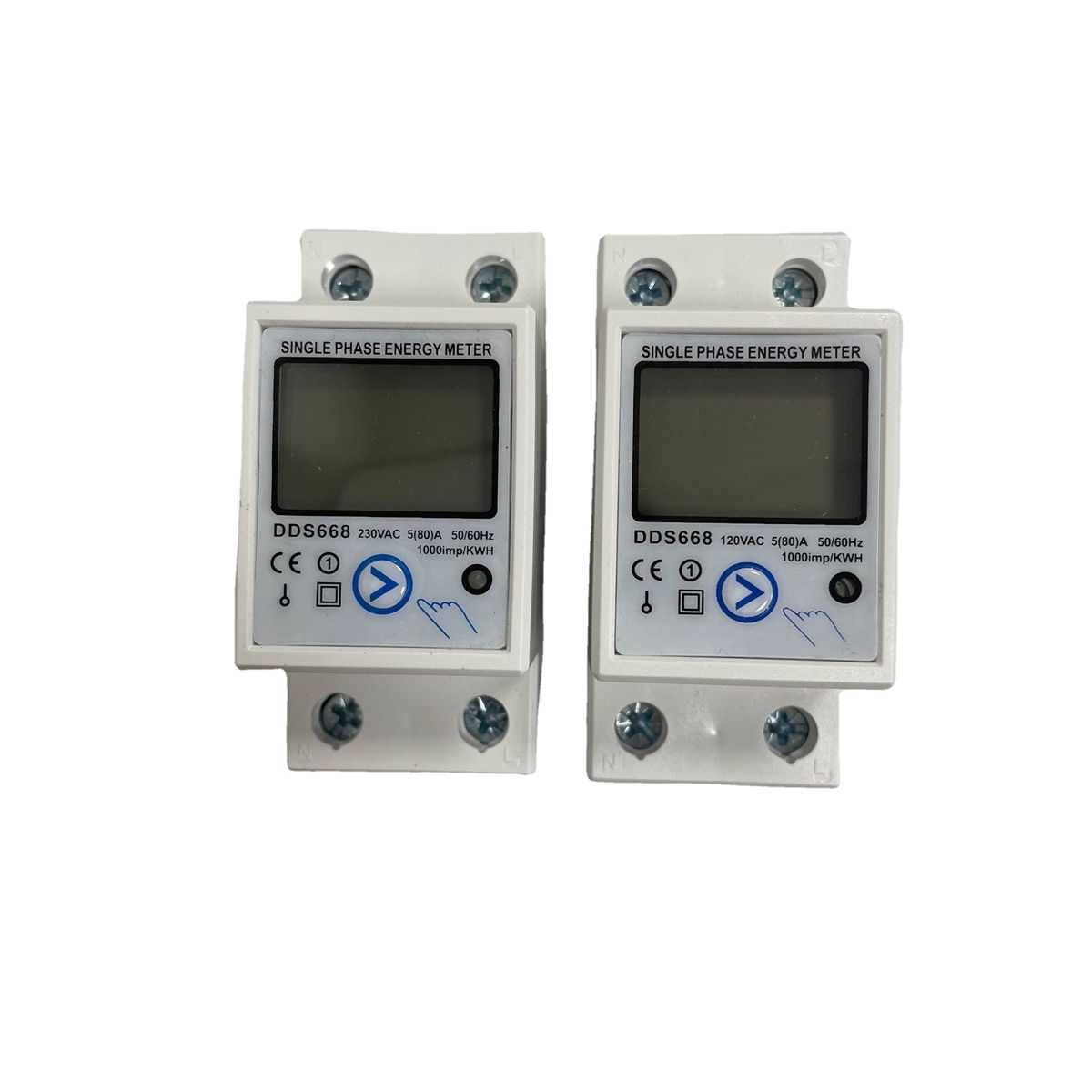 Din Rail Digital Single Phase Reset Zero Energy Meter KWh Voltage Current Power Consumption Meter Wattmeter 120V AC