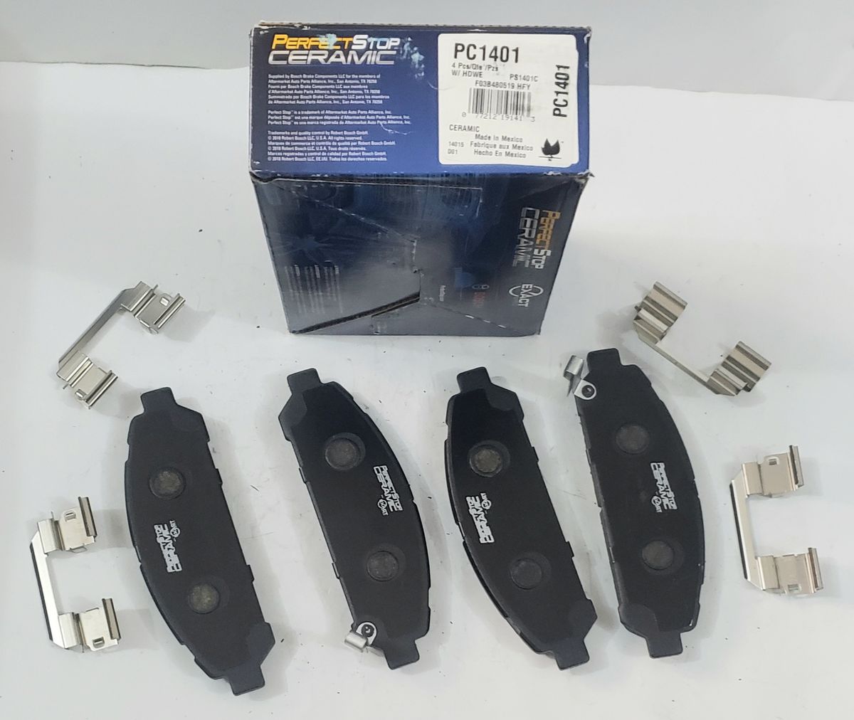 PERFECT STOP PC 1401 CERAMIC FRONT BRAKE PAD SET