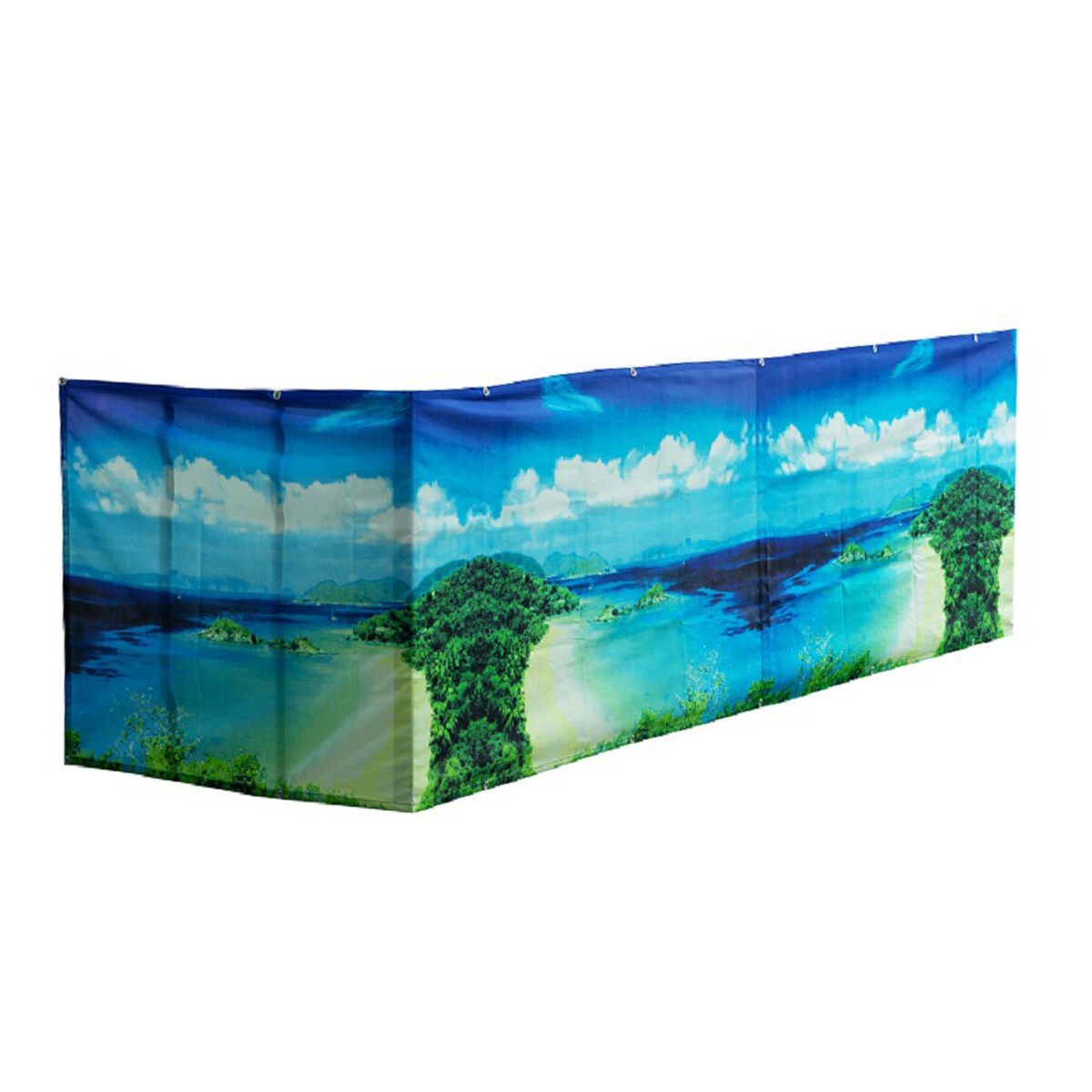 500x90cm Deck Balcony Privacy Screen Gardening Waterproof Cover Summer Fence Island