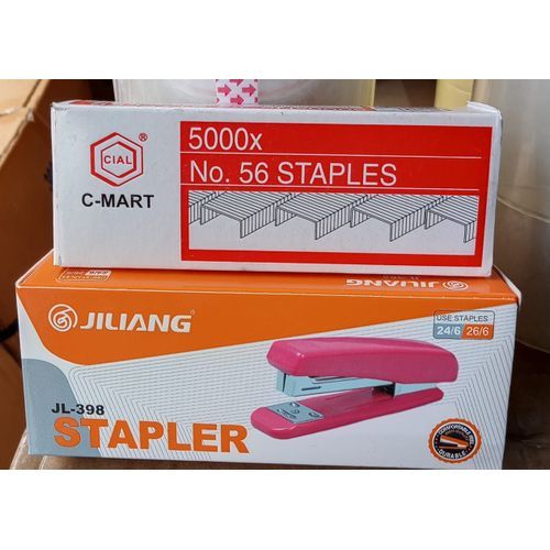 1 High Quality JL -398 Stapler + 56 Staple Pins