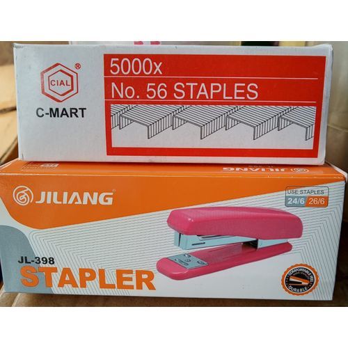 1 High Quality JL -398 Stapler + 56 Staple Pins