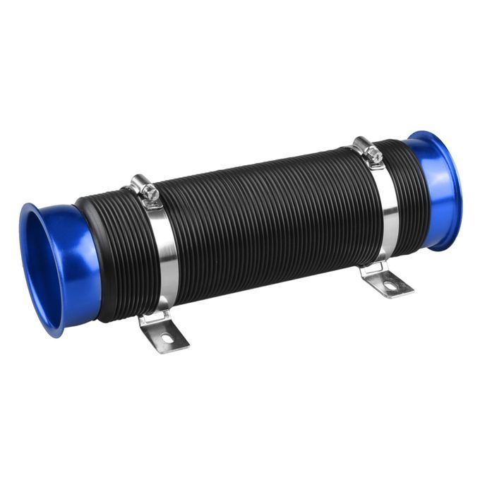 3 Inch Flexible Adjustable Car Air Intake Pipe Turbo Intercooler Inlet Hose-Silver
